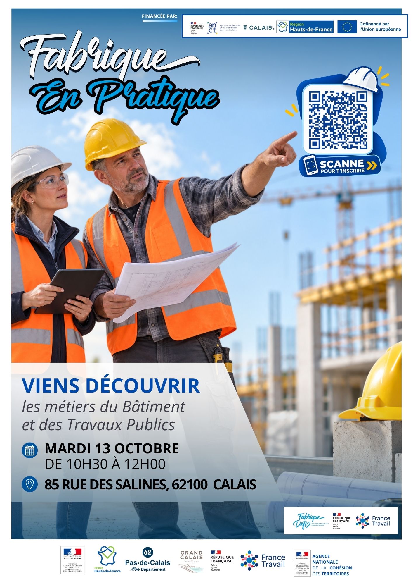 Affiche Fabrique en Pratique - Métiers du numérique